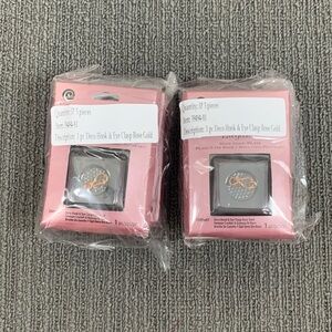 Lot of 6 Cousin Rose Gold Plate Deco Hook & Eye Clasp Elegance New